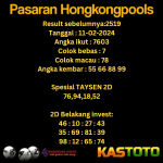 prediksi togel hongkong kastoto