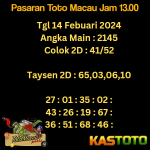 prediksi togel toto macau kastoto 13.00