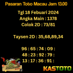 prediksi togel toto macau kastoto 13.00