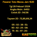 prediksi togel toto macau kastoto 16.00