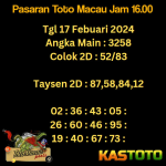 prediksi togel toto macau kastoto 16.00