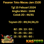 prediksi togel toto macau kastoto 23.00