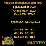 Prediksi togel totomacau jam 19.00 tgl 23-03-2024