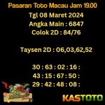 Prediksi TOTO MACAU Jam 19.00 Hari Ini