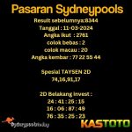 PREDIKSI TOGEL SYDNEY KASTOTO