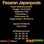 PREDIKSI TOGEL JAPAN KASTOTO