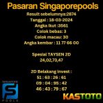 PREDIKSI TOGEL SINGAPORE KASTOTO