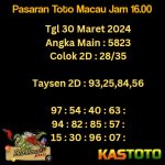 Prediksi TOTO MACAU Jam 16.00 Hari Ini