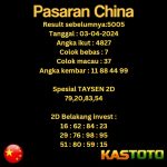 PREDIKSI TOGEL CHINA KASTOTO