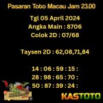 Prediksi TOTO MACAU Jam 23.00 Hari Ini