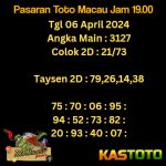 Prediksi TOTO MACAU Jam 19.00 Hari Ini