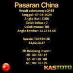 PREDIKSI TOGEL CHINA KASTOTO