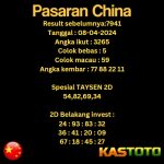 PREDIKSI TOGEL CHINA KASTOTO