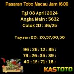 Prediksi TOTO MACAU Jam 16.00 Hari Ini