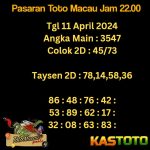 Prediksi TOTO MACAU Jam 22.00 Hari Ini