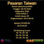 PREDIKSI TOGEL TAIWAN KASTOTO