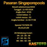 prediksi singapore hari ini tgl 11-05-2024