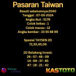 prediksi taiwan hari ini tgl 07-05-2024