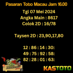 prediksi totomacau jam 16.00