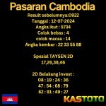 prediksi cambodia hari ini tgl 12-07-2024