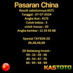 prediksi china hari ini tgl 07-07-2024