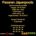 prediksi japan hari ini tgl 20-07-2024