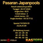 prediksi japan hari ini tgl 26-07-2024