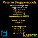 prediksi singapore hari ini tgl 15-07-2024