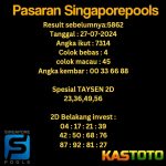 prediksi singapore hari ini tgl 27-07-2024