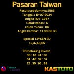 prediksi taiwan hari ini tgl 19-07-2024